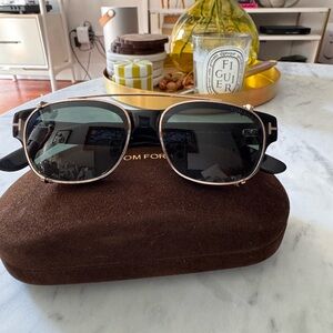 Tom Ford Men's Sunglasses with clip on sunglasses
